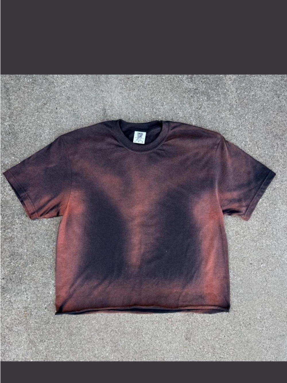SOLD  Comfort Colors Black T-Shirt with Rust Highlights